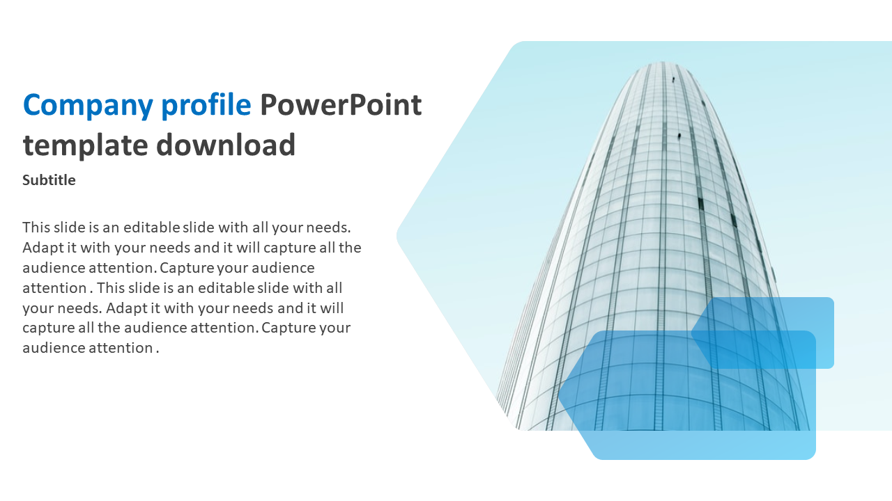 Stunning Company Profile PowerPoint Template Download